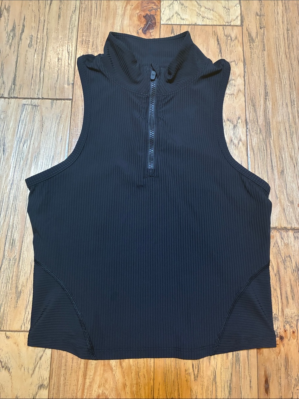 Lululemon Zip-Front Cropped Run Tank